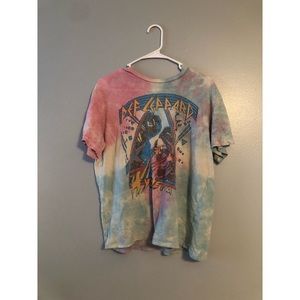Tie dye Def Leppard t-shirt